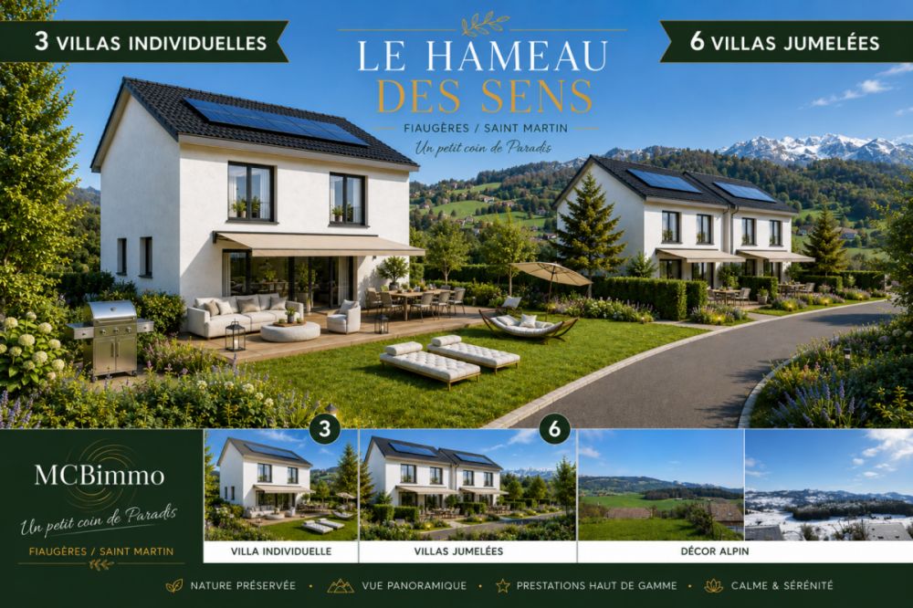 2224 / Reihenhaus mit Panoramablick im Hameau du Sens -  Bild 1