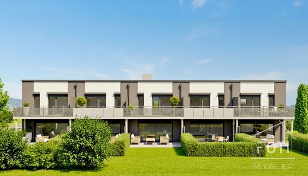 Maison mitoyenne de 4,5 pièces avec une belle vue. - Façade