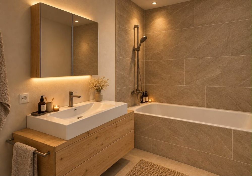 4.5-Zimmer-Wohnung EG ERSTWOHNSITZ - BADEZIMMER