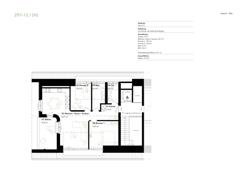 Charmante Neubauwohnung in Mühlethurnen -  Bild 2