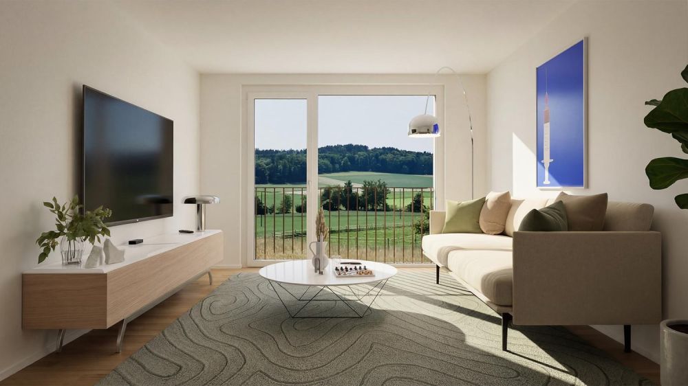 2,5-Zimmer-Neubau-Eigentumswohnung mit Weitblick in Lüterswil (Bucheggberg) -  Bild 2