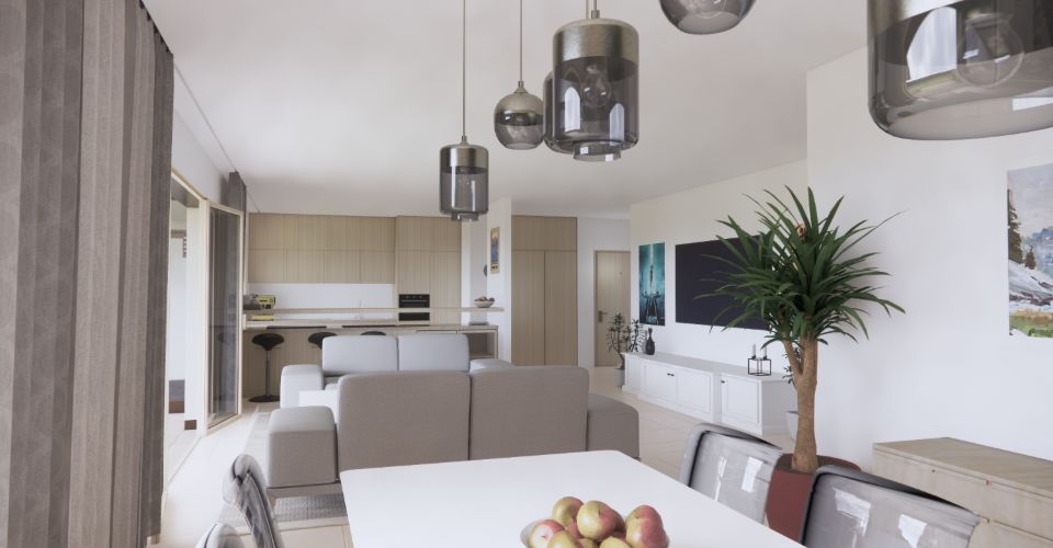 Promotion Résidence du Moulin, Bernex - Appartement B12 au 1er étage dans une cadre résidentiel et calme en campagne - Appartement 5 pièces - image - 4