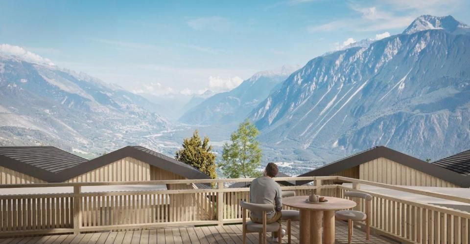 Entre plaine et montagne magnifique chalet neuf proche de Crans-Montana avec vue imprenable sur les 4000 valaisans - Chalet 4.5 pièces - image - 5