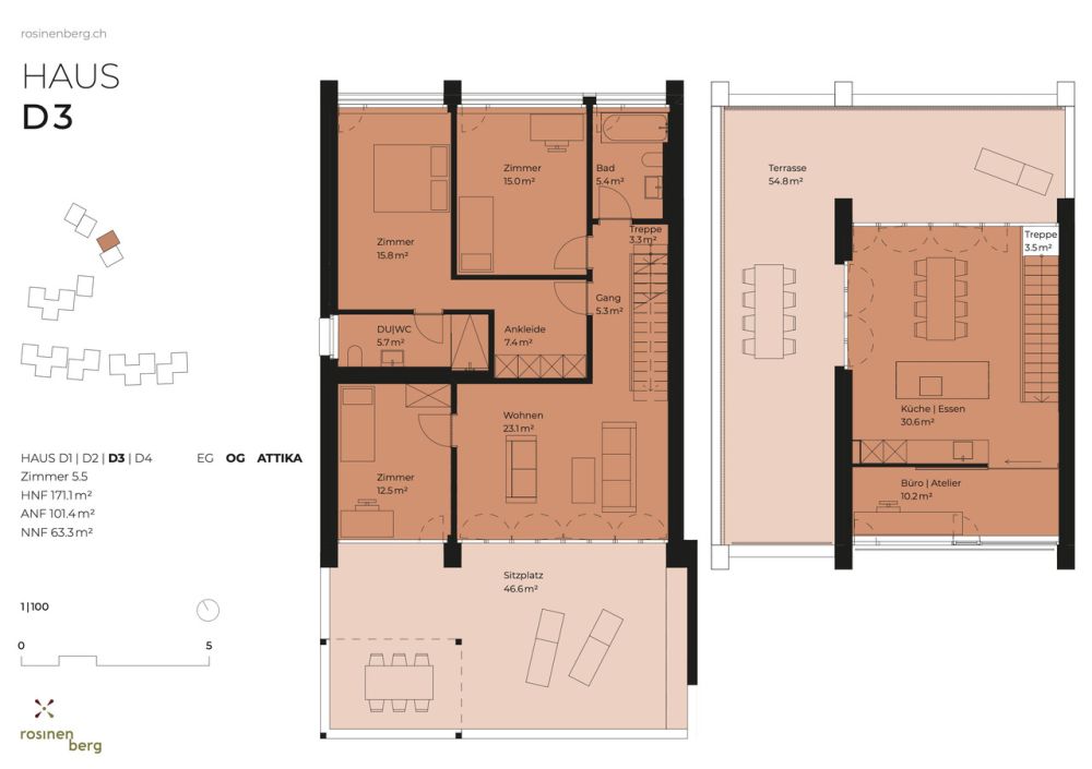 Moderne Architektur an bester Lage - 5.5 Zimmer Einfamilienhaus -  Bild 8