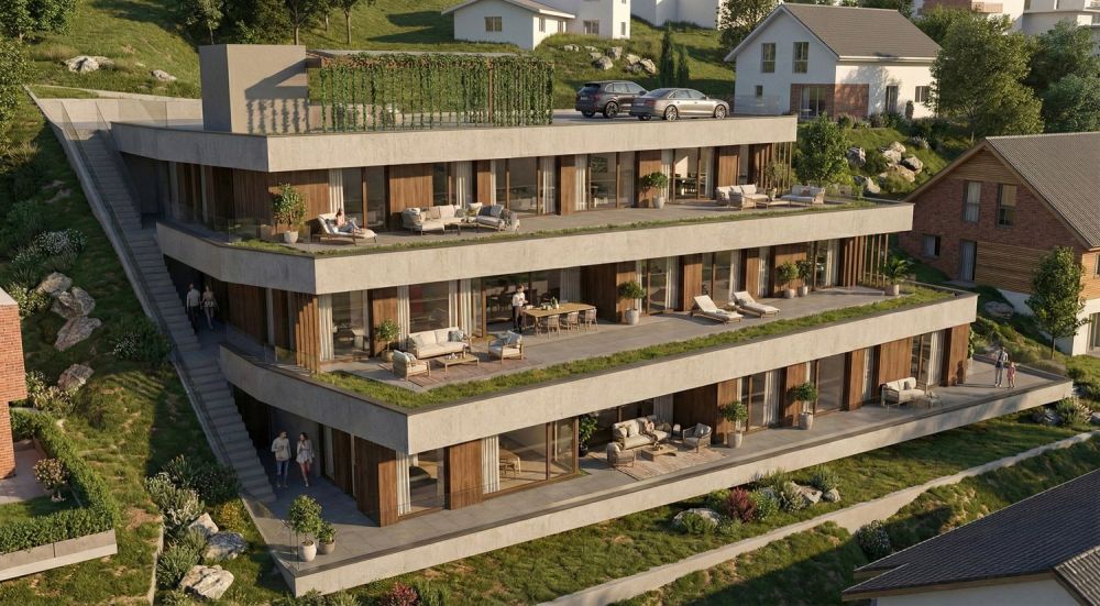 Exklusive und hochwertige Neubau-Terrassenwohnungen mit Panorama - Bild 1