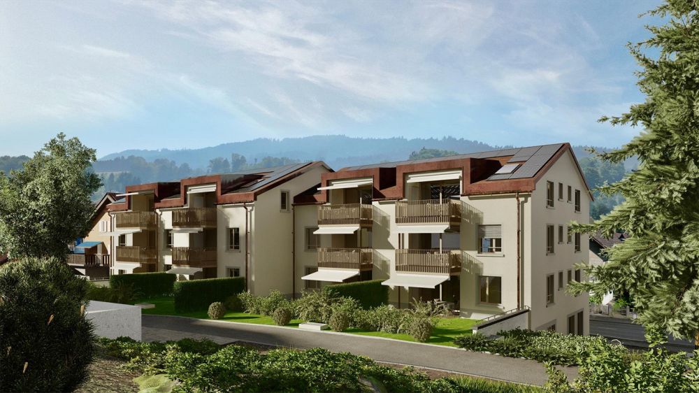 Moderne 4.5-Zimmer-Neubau-Wohnung mit Minergie-Standard in Malters -  Bild 1