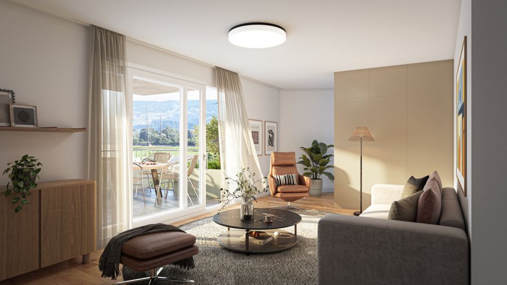 Neubau 3.5-Zimmer-Wohnung mit Balkon und schöner Aussicht in Bilten -  Bild 1