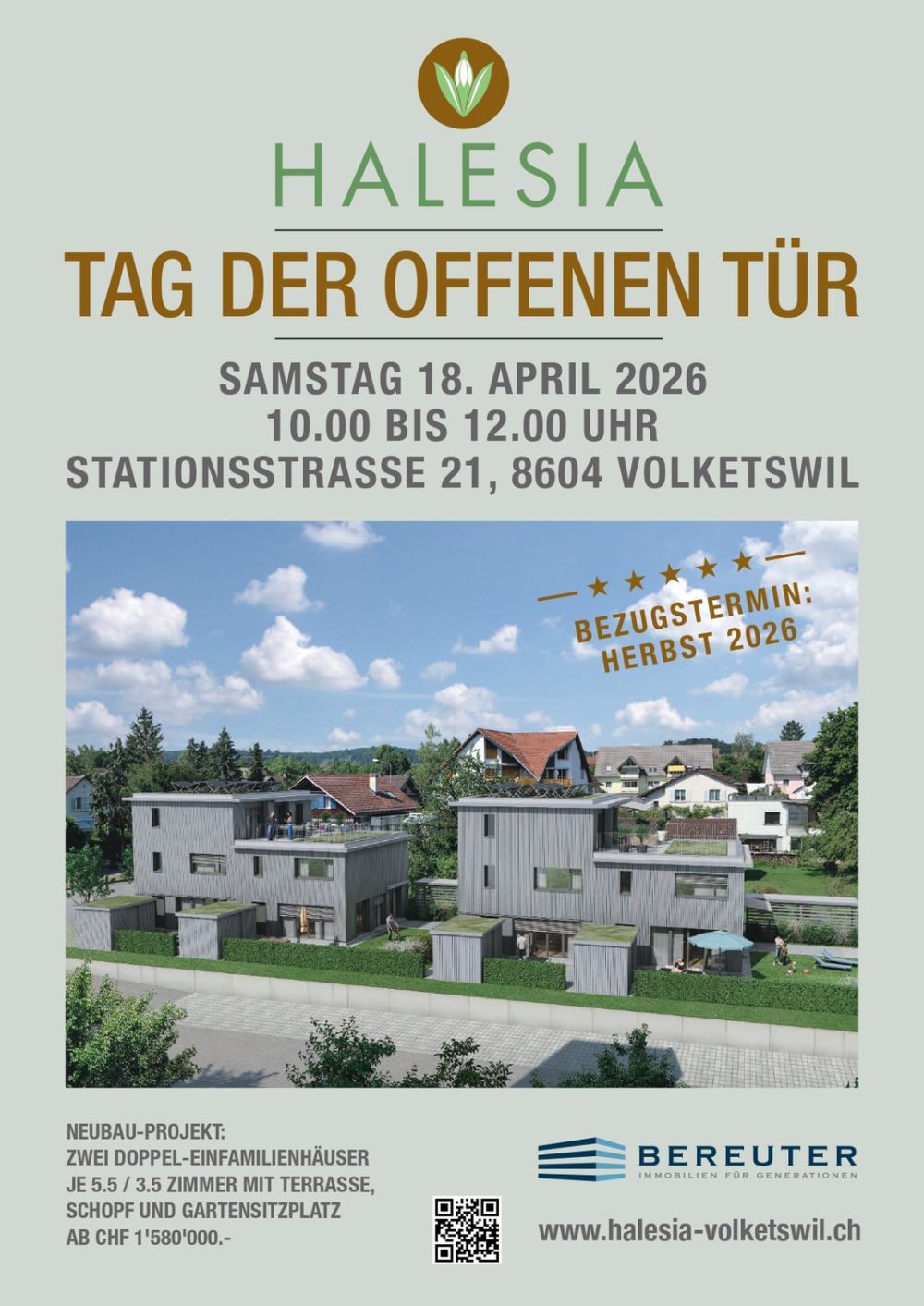 Lichtdurchfluteter 5.5-Zimmer-Hausteil mit grosser Terrasse -  Bild 1