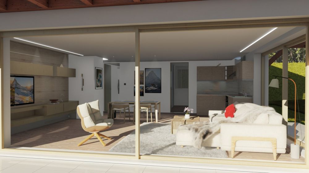Appartement neuf de 2.5 pièces avec terrasse et vue à Crans-Montana - Résidence principale -  Bild 9