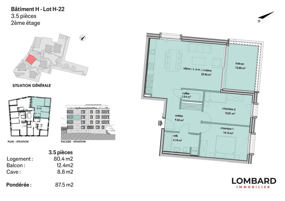 Appartement de 3.5 pièces au 2ème étage -  Bild 6