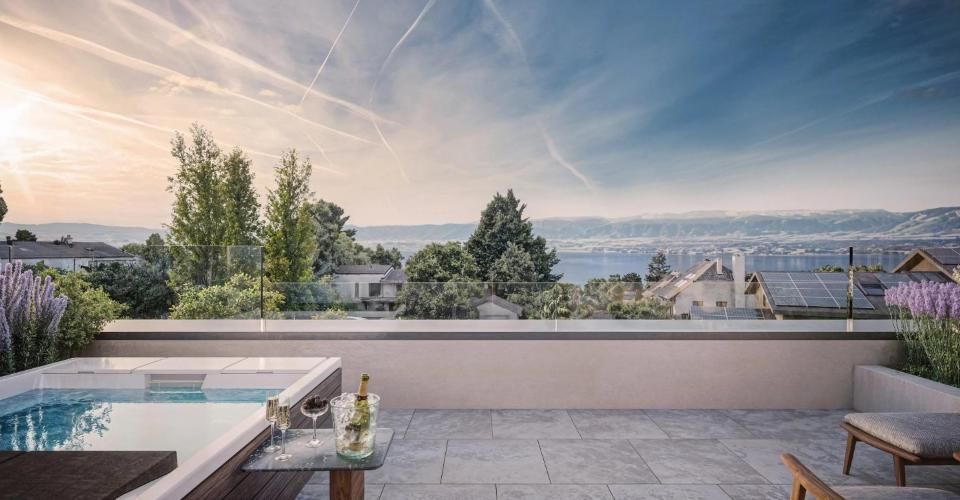 Triplex de standing avec ascenseur privatif desservant tous les niveau - Maison contiguë 6 pièces - image - 6
