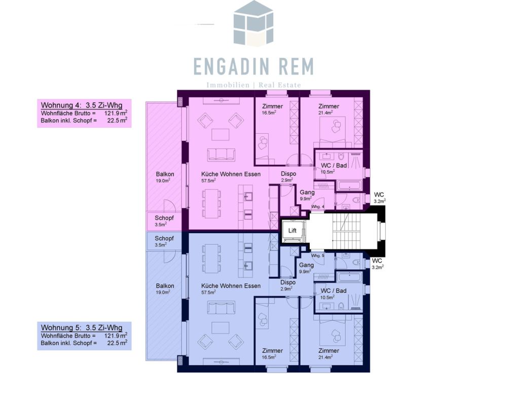 Modernes Wohngefühl mit viel Platz - Wohnung Nr. 5 - Obergeschoss Haus A