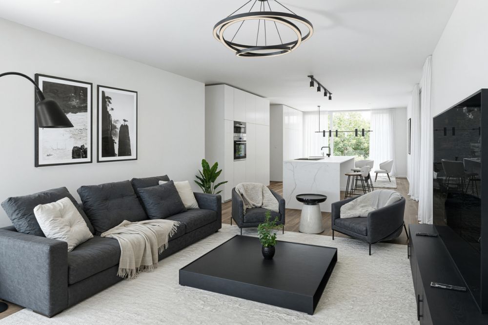 Neubauprojekt ,,Schachen" - 7 Traumhäuser im Grünen mit Minergie - Wohnen/Küche/Essen