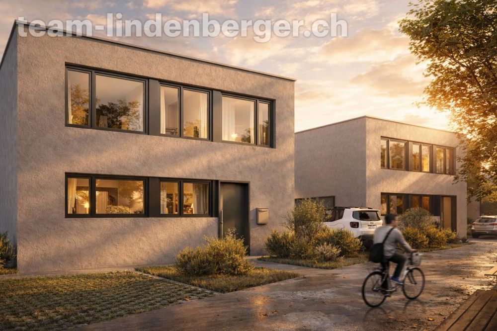 Neubauprojekt 2 Einfamilienhäuser - Ansicht Einfamilienhäuser Neubauprojekt Lüsselweg
