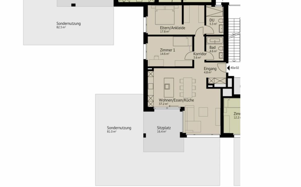 126 m² | 3.5-Zi.-Wohnung im EG | Erstbezug -  Bild 8
