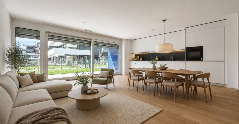 Appartement neuf de 3.5 pièces avec terrasses et jardins - Appartement 3.5 pièces - image - 3