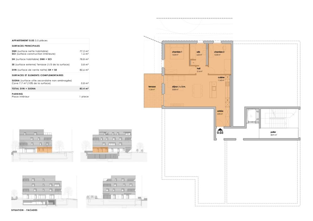 3.5 neuf avec terrasse et jardin, au pied du Moléson - Bild 5
