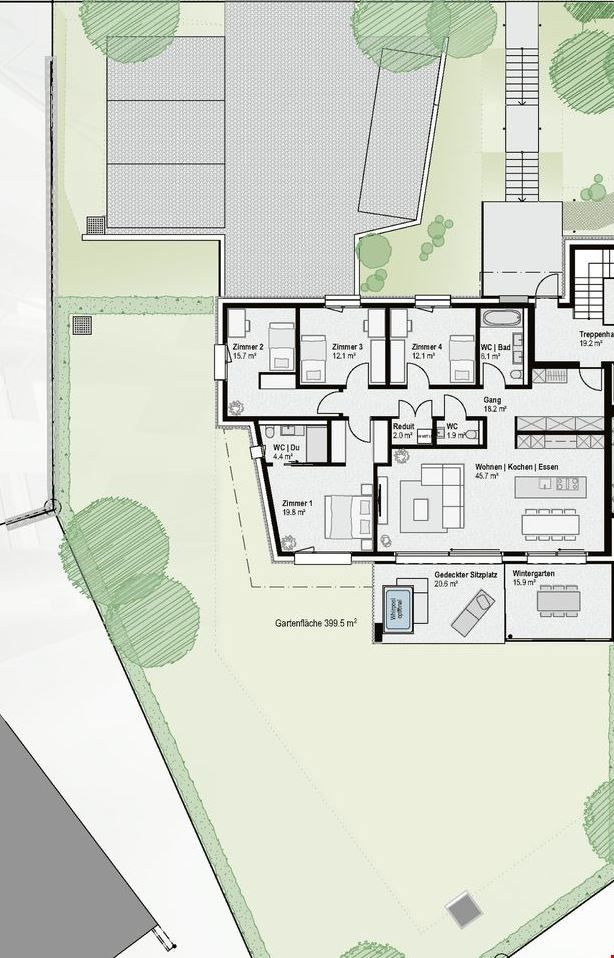 Exclusives Gartenparadies in Bottmingen - 4,5-Zimmer-Wohnung mit allem Komfort! -  Bild 8