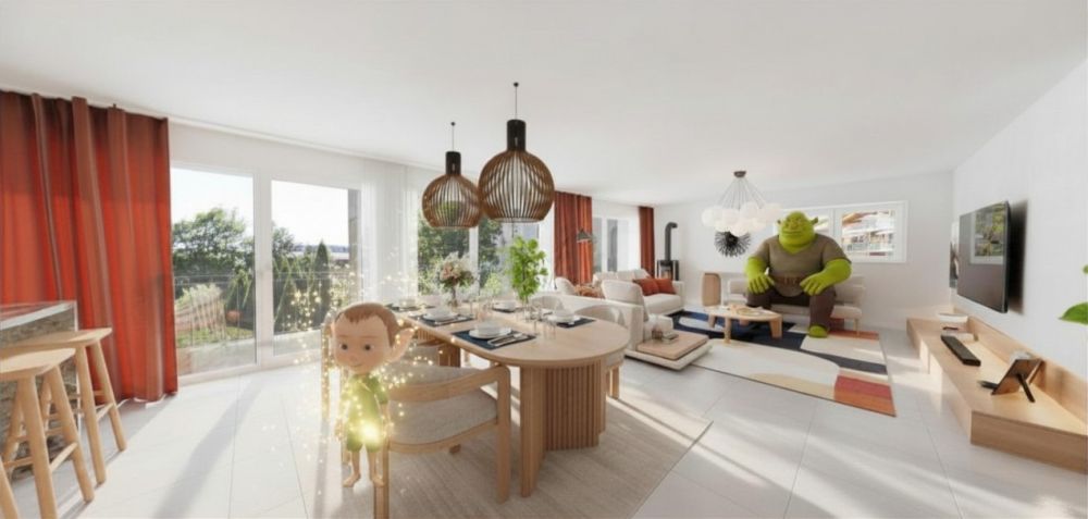 SEHR SELTEN 4,5 ZIMMER 145 M2 HELL NAHE ZUM COMFORT, NATURE, GROßER BALKON -  Bild 3