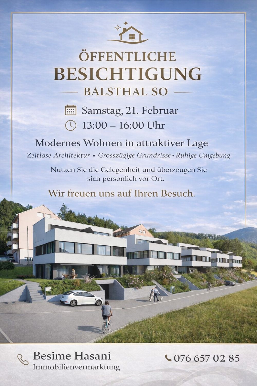 Exklusives 5.5-Zimmer-Neubau-Einfamilienhaus mit zwei Einstellplätzen - Image 1