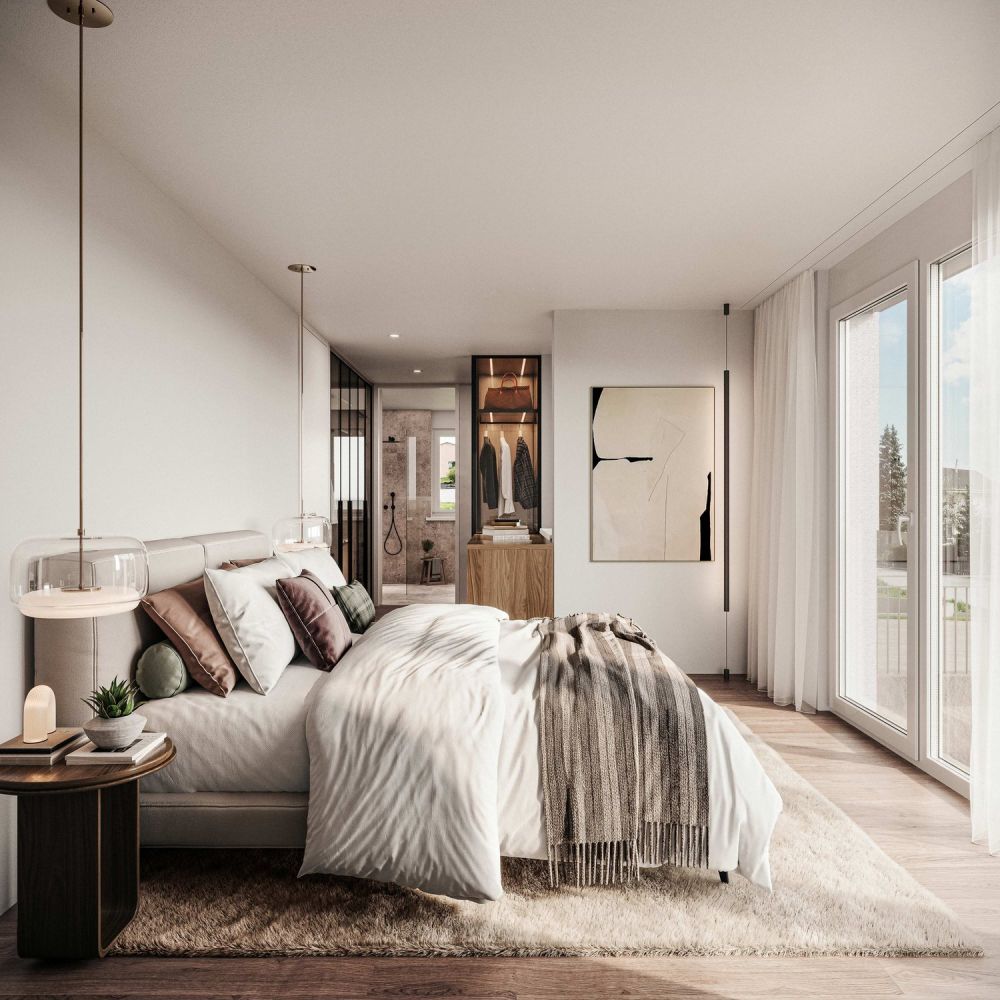 Hochwertige Neubauwohnung mit Süd-West-Balkon und modernem Ausbau in ruhiger Lage -  Bild 4
