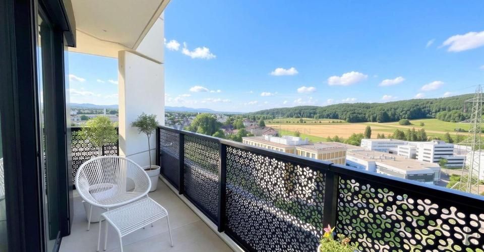 Wohnen auf Top-Niveau: Luxus im 13. Stock - Appartement 2.5 pièces - image - 4