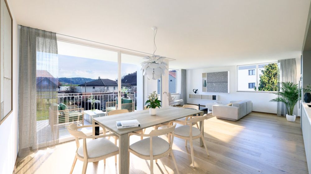 Promotion de 25 appartements du studio au 5.5 pièces à vendre à Siviriez - Bild 1