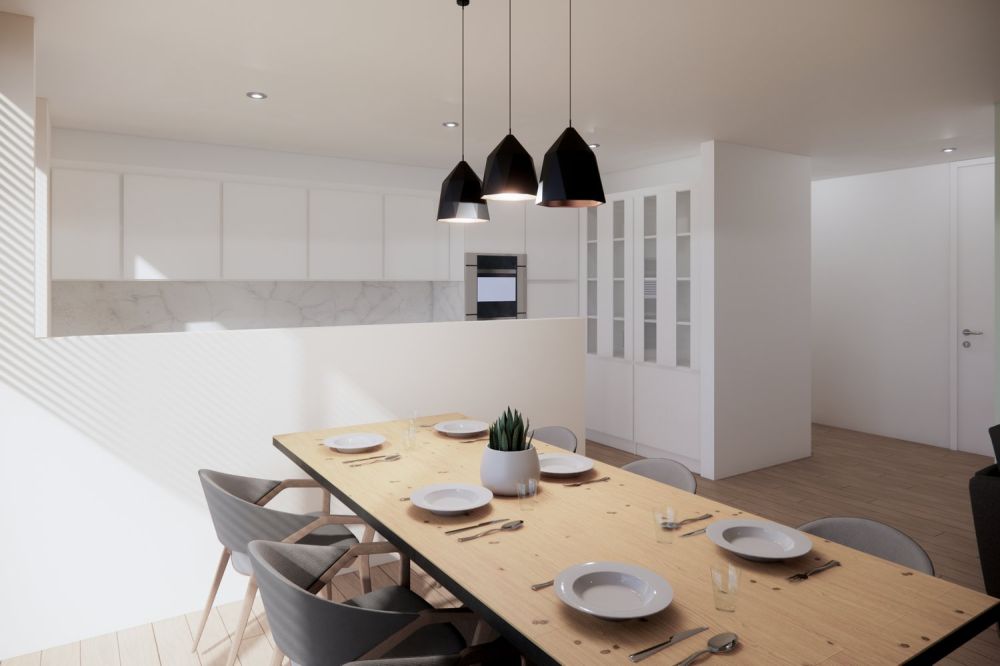 Neue barrierefreie Wohn-Oase mit zwei Terrassen - Essbereich, Küche