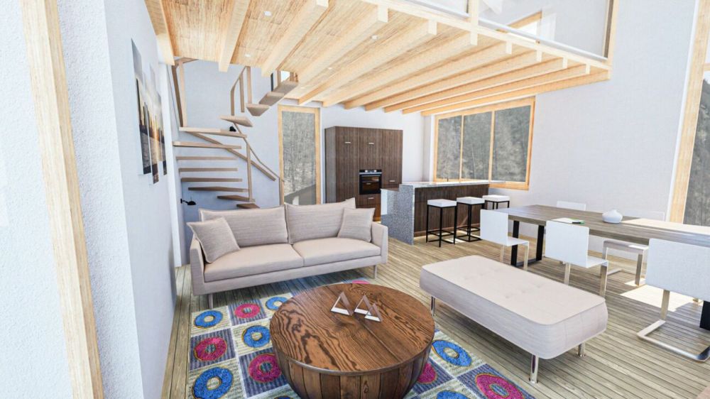 Snowstar Zen Lauinen Saas-Grund Neubau 2025. Attraktives Einfamilienhaus im Grünen. Hauptwohnsitz. Inkl. 2 Parkplätze. - Bild 4