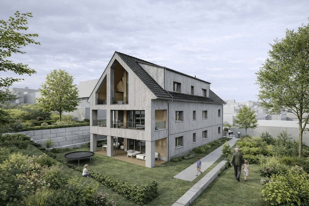 Neubauprojekt «Im Weiher» - Flussaue -  Bild 1