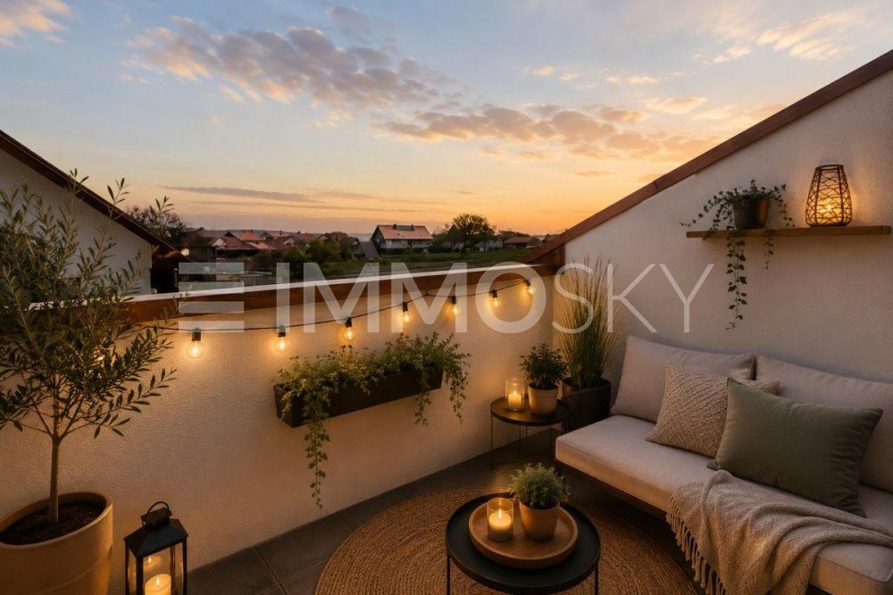 Superbe duplex 4.5 pièces neuf à 4 min. de Cheseaux-sur-Lausanne - Pour d'agréables soirées d'été