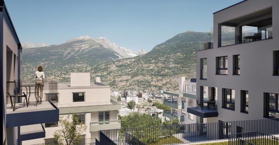 Einmalig wohnen, dauerhaft geniessen - Weingartenweg 26-30, Visp - Appartement 5.5 pièces - image - 3
