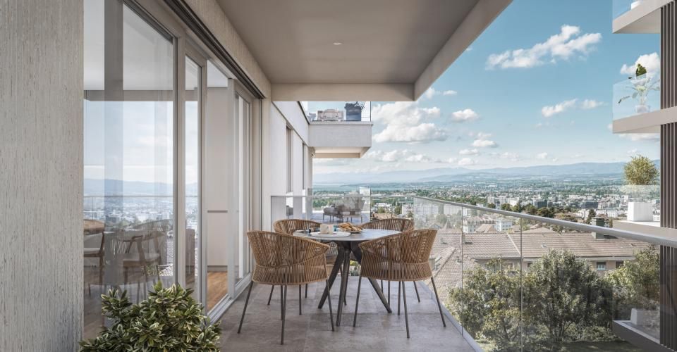 AUX PORTES DE LAUSANNE — ATTIQUE NEUF - 5,5 pièces · Vue panoramique - Attique 5.5 pièces - image - 7