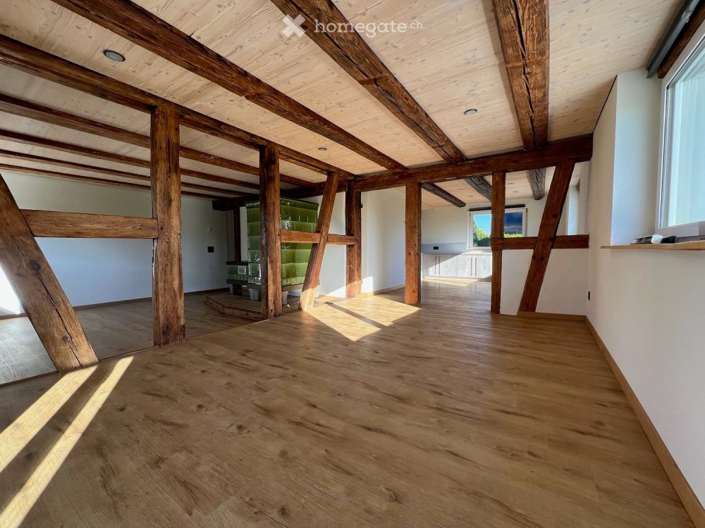 Lichtdurchfluteter Traum-Altbau 2024 60 m² Wellness-Schlafzimmer mit Sauna  in Hugelshofen -  Bild 5