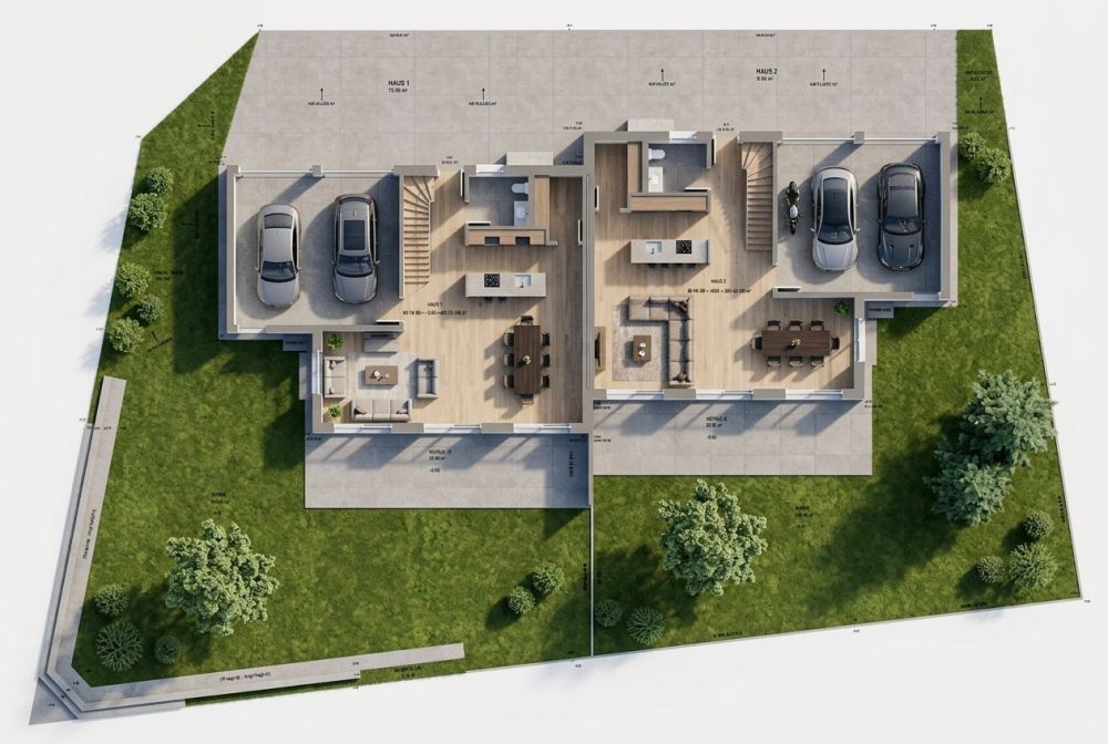 Neubau grosszügiger Doppeleinfamilienhäuser -  Bild 3