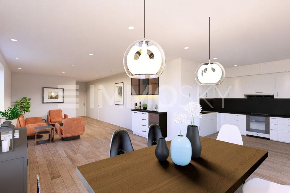 EXCLUSIVITÉ ! Spacieux 3,5 pièces avec loggia d'env. 21 m2 ! - Séjour de 58 m2