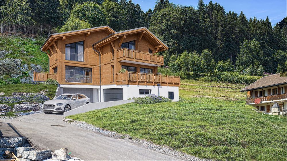 Magnifique chalet neuf de 4,5 pièces avec vue panoramique sur les montagnes - Bild 9
