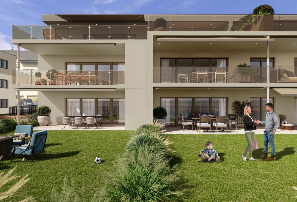 4.5 Z.-Wohnung OG, 126m2 Netto Wohnfläche, 23.5m2 gedeckter Sitzplatz - Aussen 2