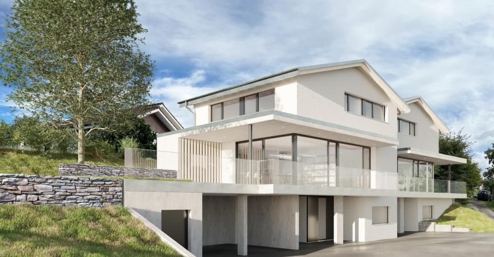 Maison familiale moderne – Nouvelle construction !! - Maison contiguë 5.5 pièces - image - 3