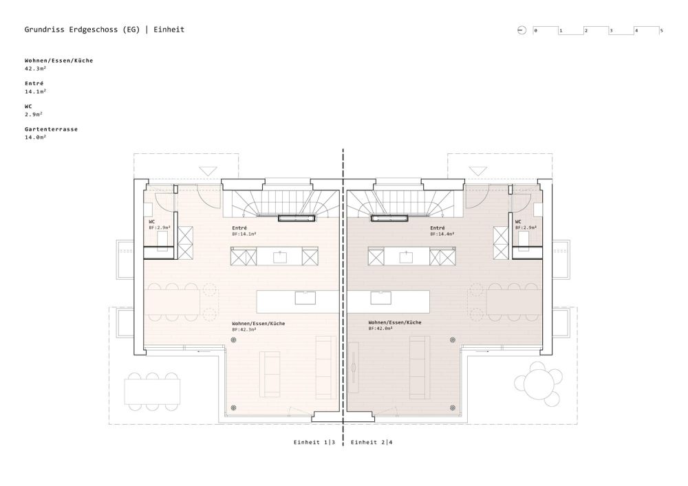 Neubau 5.5 Zimmer-Doppel-Einfamilienhäuser in Heimberg -  Bild 6