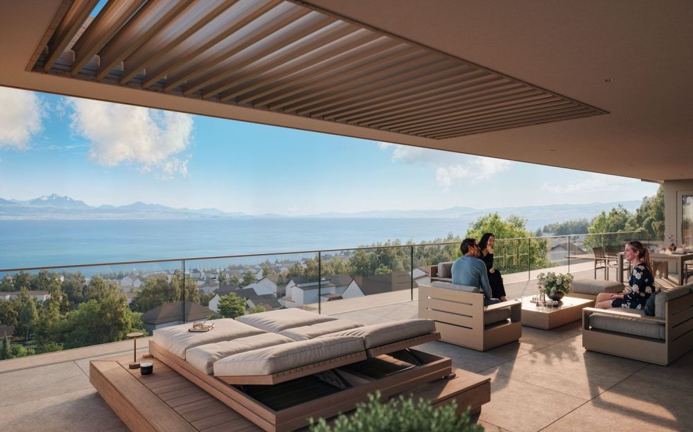Charmant appartement de 3,5 pièces avec vue panoramique à Lutry -  Bild 7