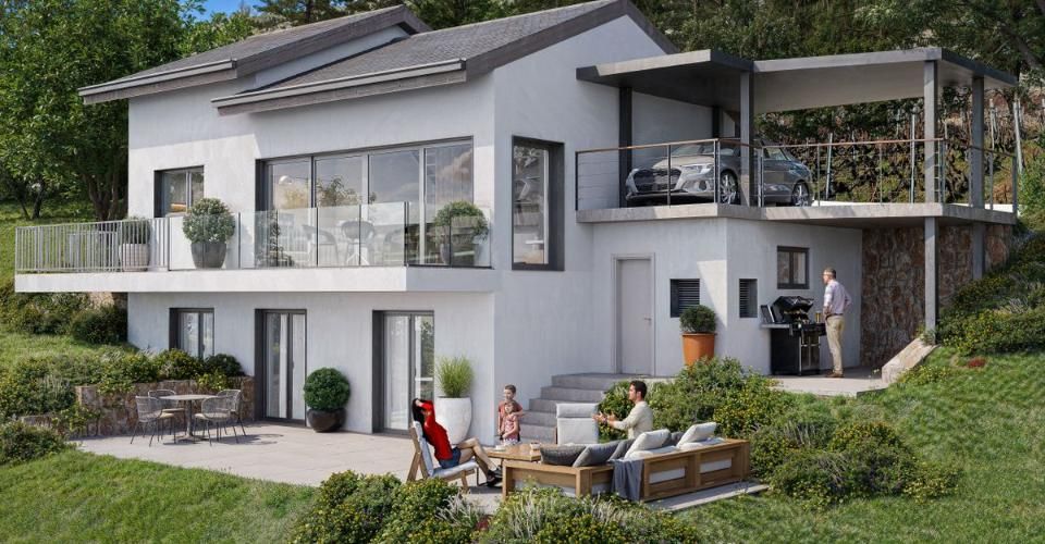 Villa d'exception avec vue imprenable sur les Alpes - Maison 5.5 pièces - image - 4