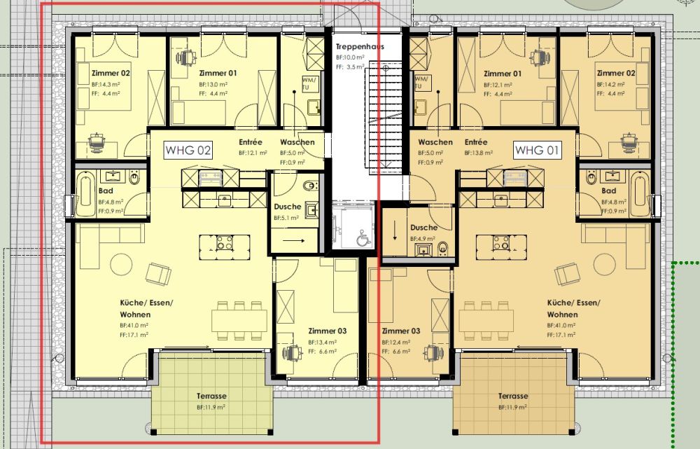 Wohnen in Amsoldingen: Moderne Neubau 4.5-Zimmerwohnung im Parterre -  Bild 4