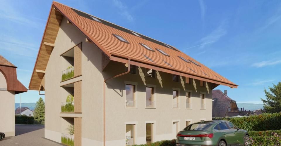 Bel appartement de 3,5 pièces dans résidence classée avec cave, potager et place de parc - Appartement 3.5 pièces - image - 4