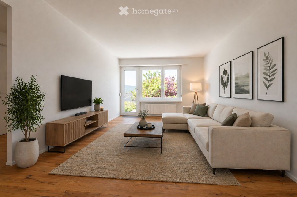 Kernsanierte Gartenwohnung (2026) mit sonnigem Sitzplatz an attraktiver Lage in Ebikon -  Bild 1