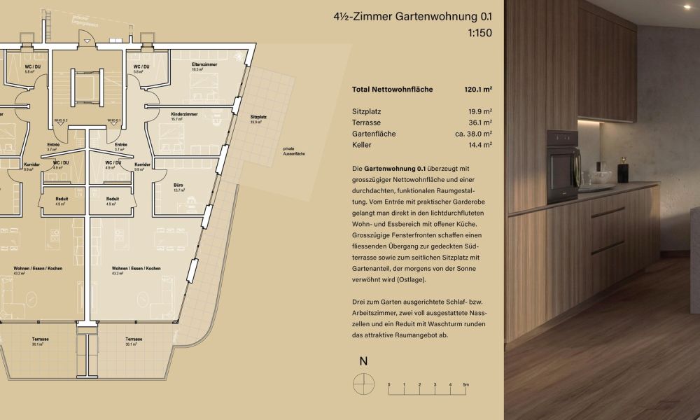 Müliacker Rafz - Gartenwohnung 0.1 - Bild 2