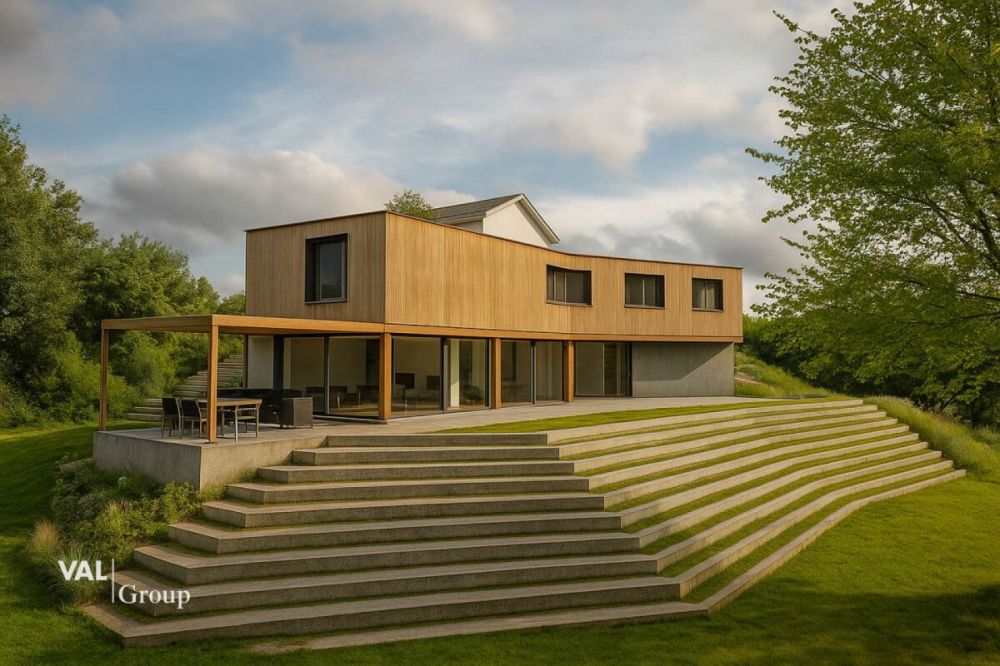 Bauland mit bewilligtem Einfamilienhaus an exklusiver, erhöhter Lage -  Bild 1