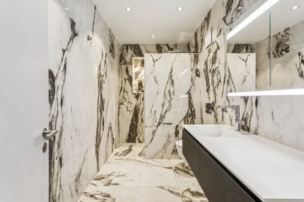 Elégance et cachet à Vuadens - Salle de douche/WC