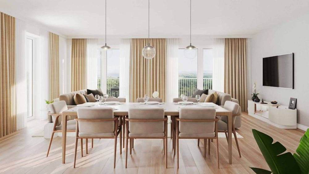 Appartement de 3.5 pièces avec balcon et vue sur le Jura -  Bild 1