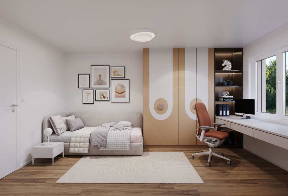 4.5 Z.-Wohnung EG (B), 126 m2 NWF, 35m2 gedeckter Sitzplatz - Zimmer 1